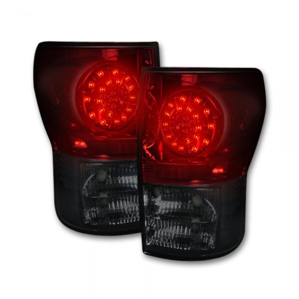 07-13 Toyota Tundra DARK RED Recon LED Tail Lights