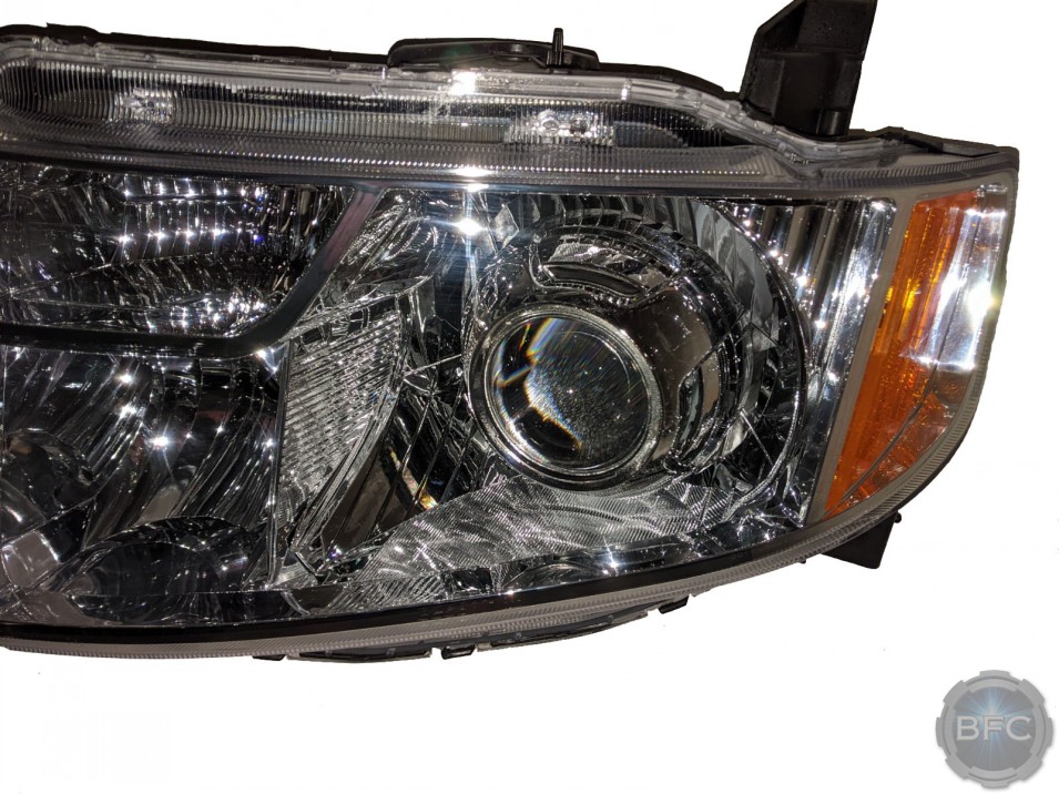 09-11 Honda Element Chrome LED Projector Retrofit Headlights Conversion