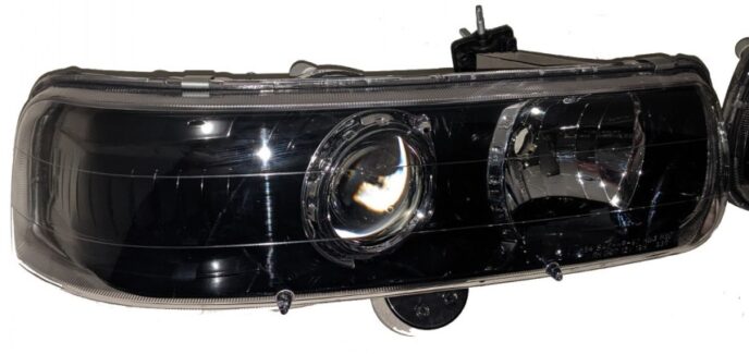 2001 Chevy Silverado Black & Chrome D2S Projector Retrofit Headlight Conversion