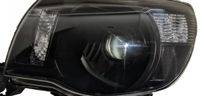 2011 Toyota Tacoma Black & Chrome Square D2S Bi-Xenon Projector Retrofit Conversion