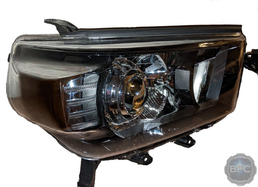 2012 Toyota 4Runner Black & Chrome Projector Retrofit Custom Headlights
