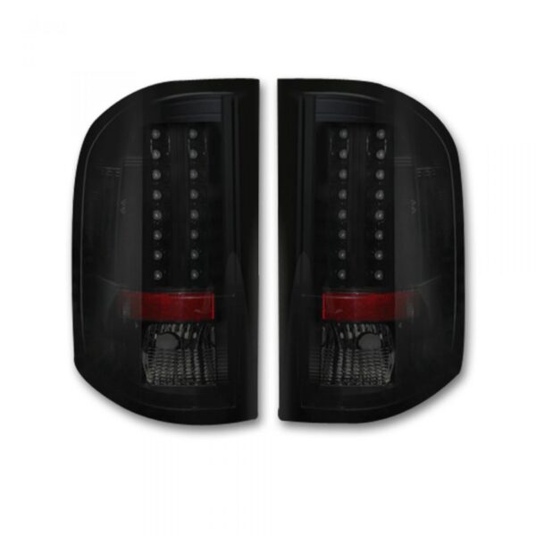 2007-2013 Chevy Silverado Tail Lights LED in Smoked