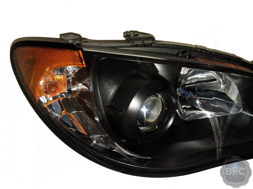 2006 Subaru Impreza WRX STI Black Shroud & Clear Lens Upgraded OEM Headlight Conversion