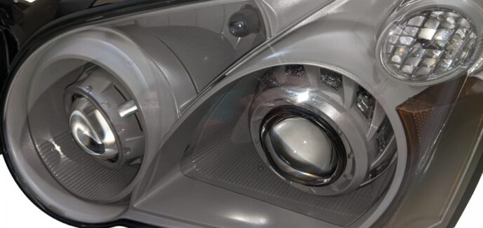 2004 Subaru Impreza WRX Matte Grey Quad Projector Headlight Retrofit Package - BLACKFLAMECUSTOMS.com