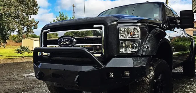 Ford Super Duty Headlight Retrofit Black Flame Customs
