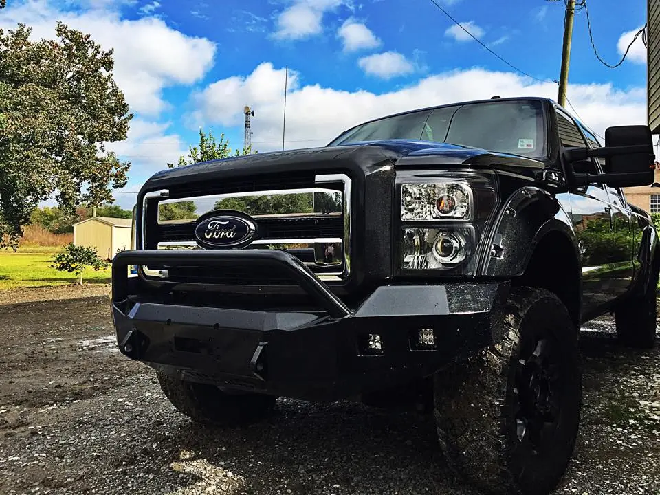 Ford Super Duty Headlight Retrofit Black Flame Customs
