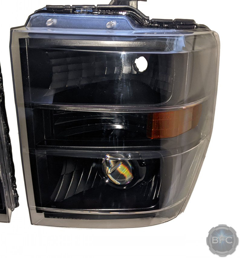 2009 Ford E350 Van Custom All Black LED Projector Headlights