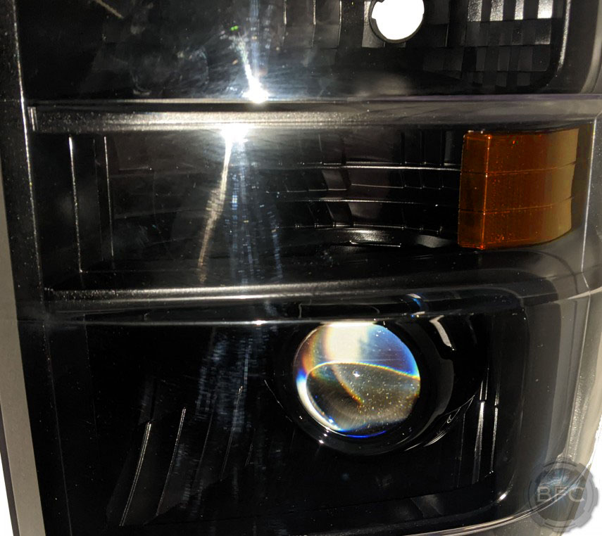 2009 Ford E350 Van Custom All Black LED Projector Headlights