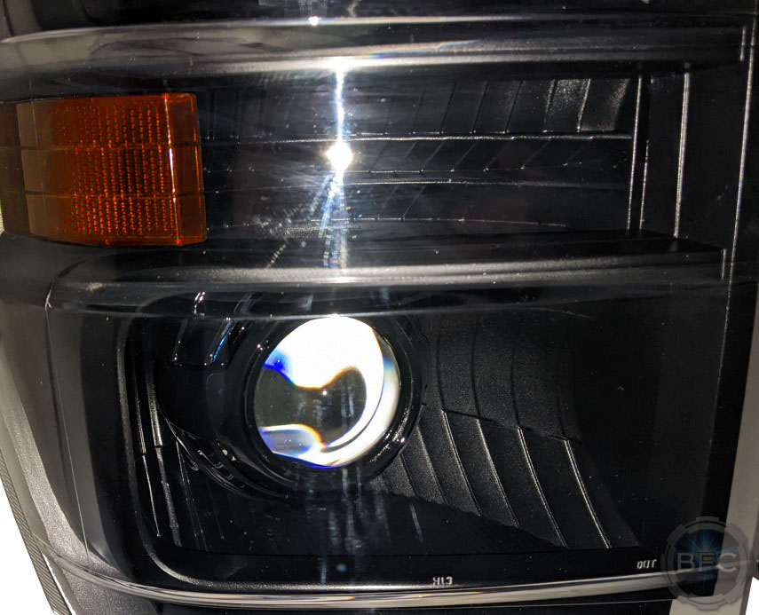 2009 Ford E350 Van Custom All Black LED Projector Headlights