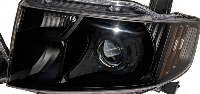 09 11 honda element led projector retrofit custom headlights (2)