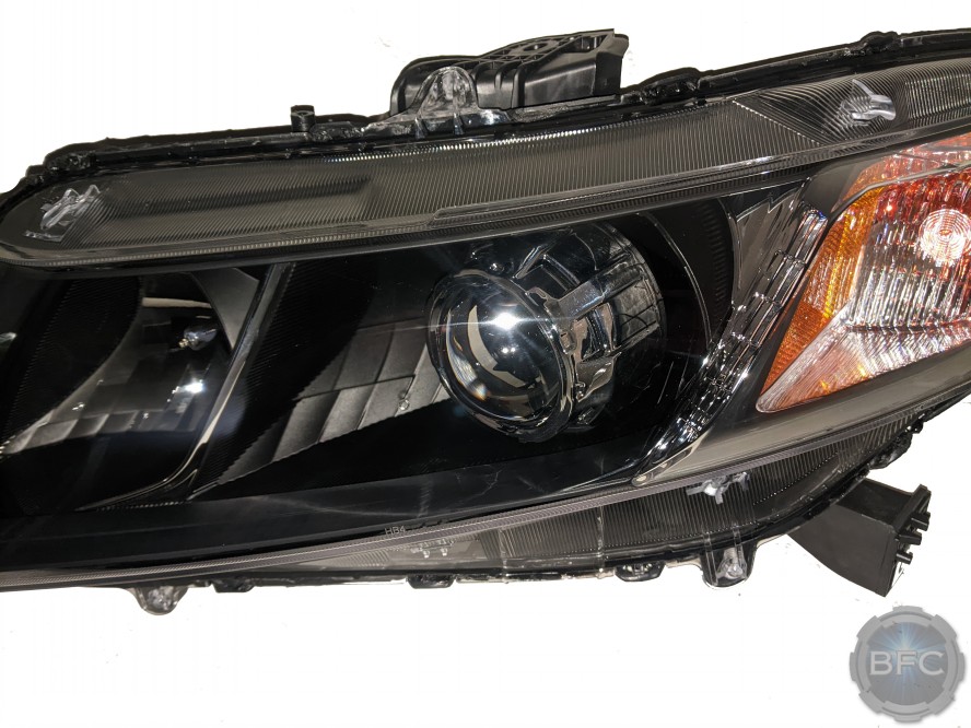 2014 Honda Civic Bi-LED Custom Projector Retrofit Headlights - BLACKFLAMECUSTOMS.com